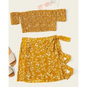 Plus size two piece set